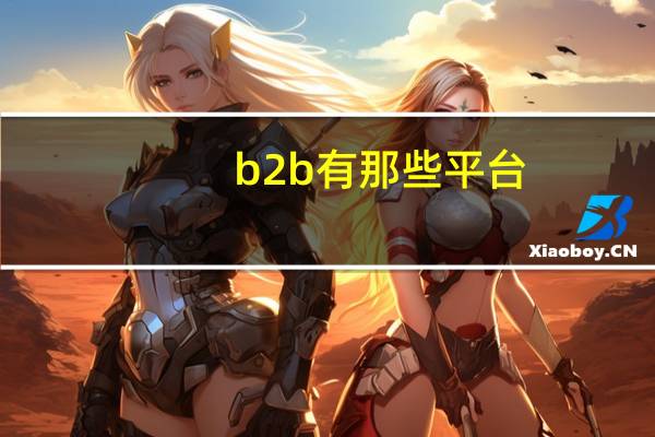 b2b有那些平台