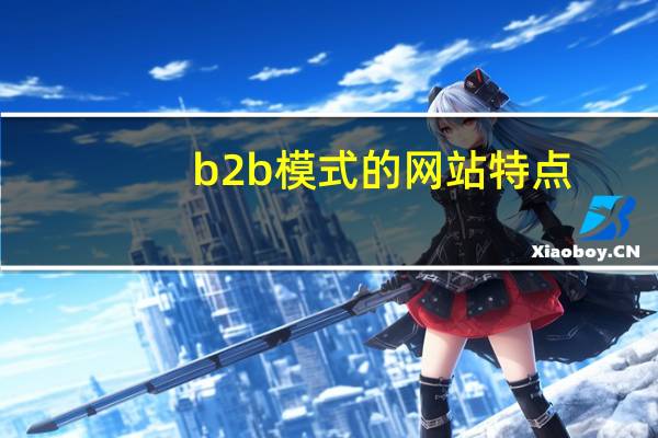 b2b模式的网站特点