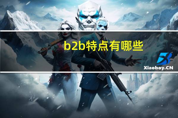 b2b特点有哪些