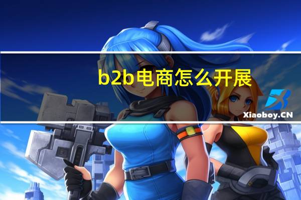 b2b电商怎么开展