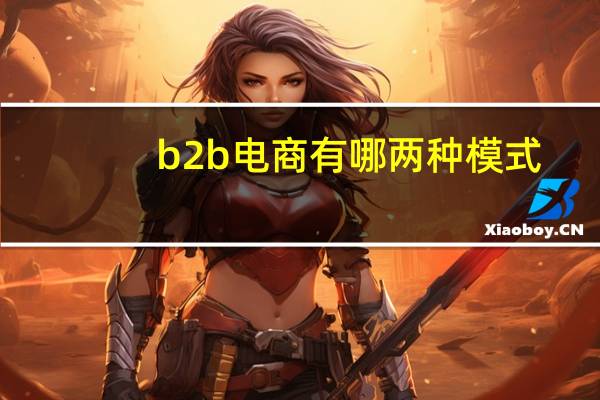 b2b电商有哪两种模式