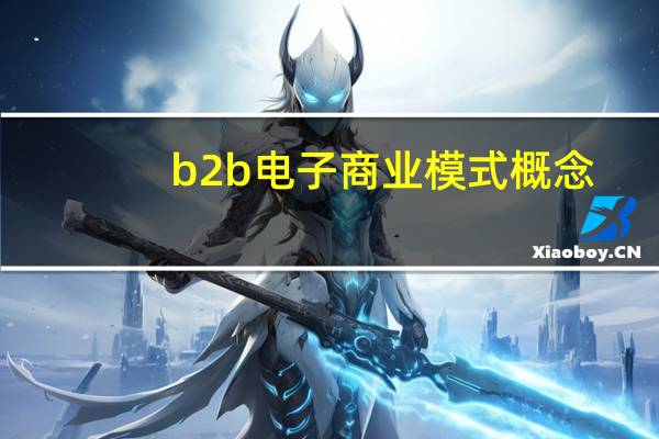 b2b电子商业模式概念