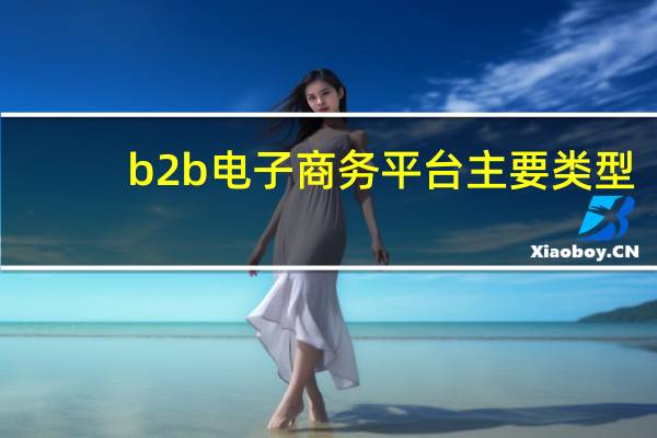 b2b电子商务平台主要类型