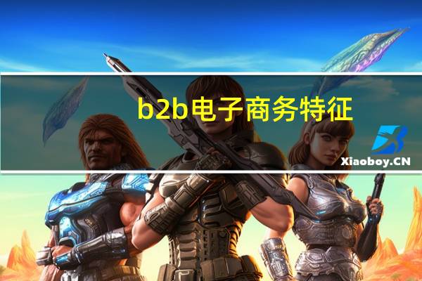 b2b电子商务特征