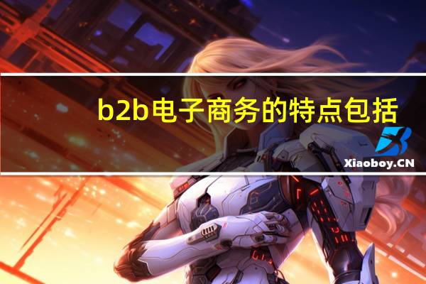 b2b电子商务的特点包括
