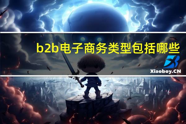 b2b电子商务类型包括哪些