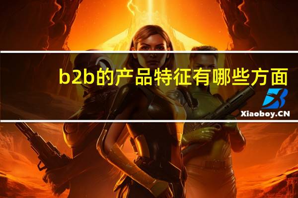 b2b的产品特征有哪些方面