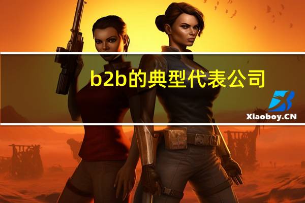 b2b的典型代表公司
