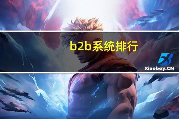 b2b系统排行