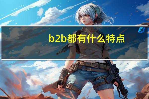 b2b都有什么特点