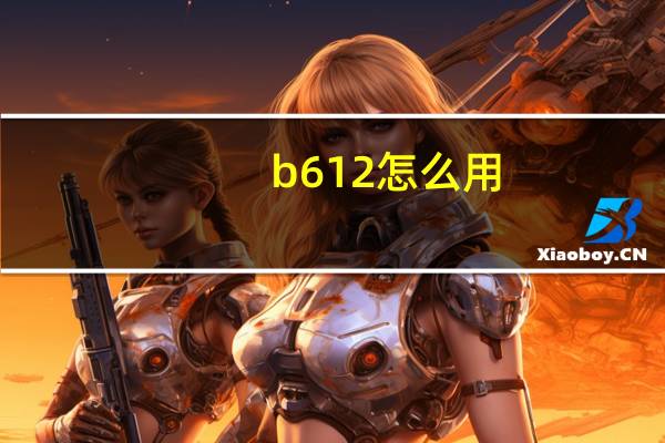 b612怎么用