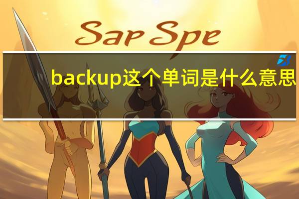 backup这个单词是什么意思？