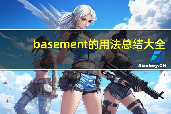 basement的用法总结大全