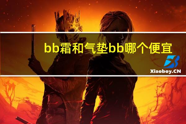 bb霜和气垫bb哪个便宜