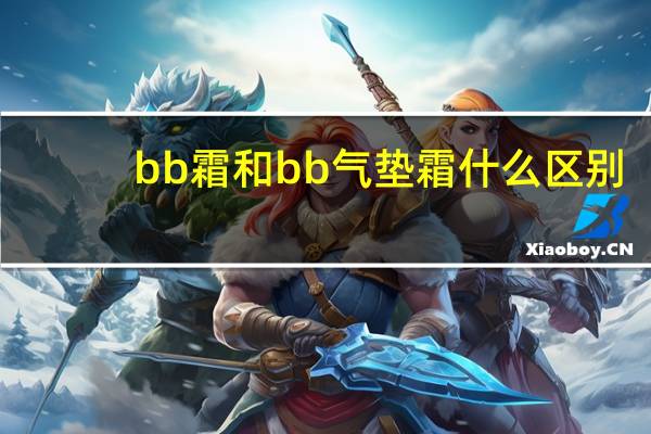bb霜和bb气垫霜什么区别