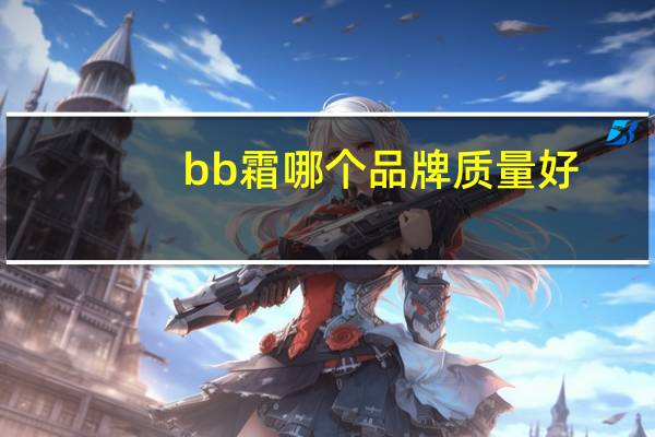 bb霜哪个品牌质量好