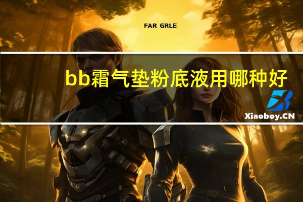 bb霜气垫粉底液用哪种好