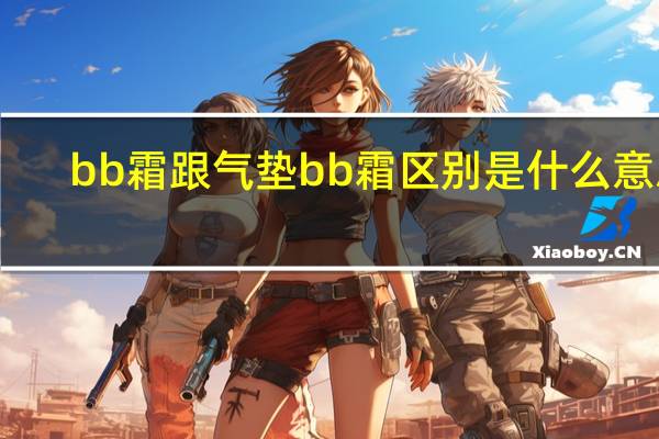bb霜跟气垫bb霜区别是什么意思
