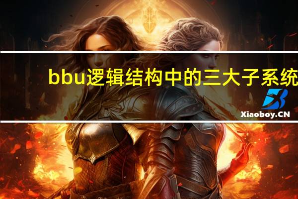 bbu逻辑结构中的三大子系统