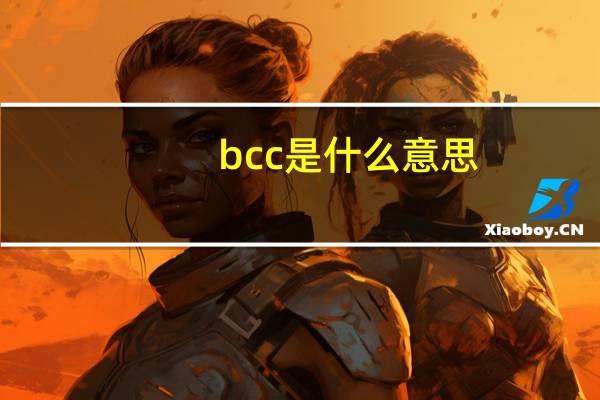 bcc是什么意思
