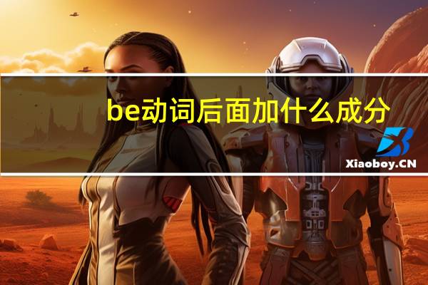be动词后面加什么成分