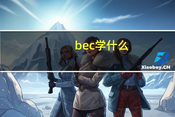 bec学什么