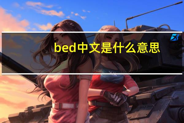 bed中文是什么意思