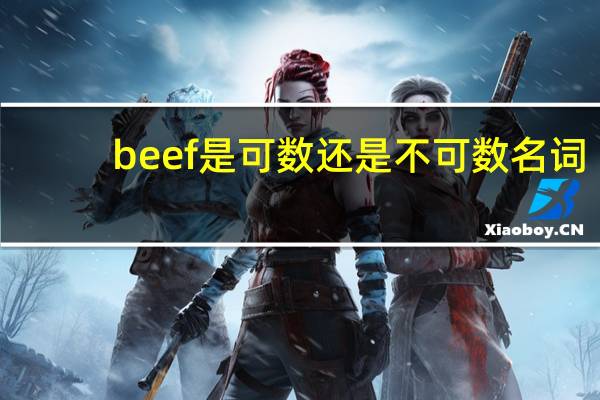 beef是可数还是不可数名词
