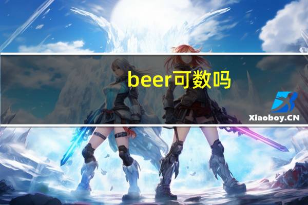 beer可数吗