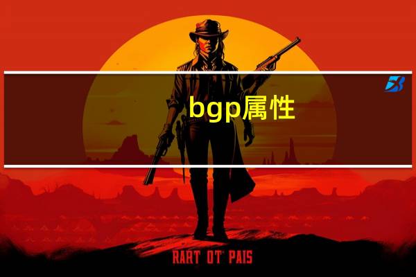 bgp属性（bgp）