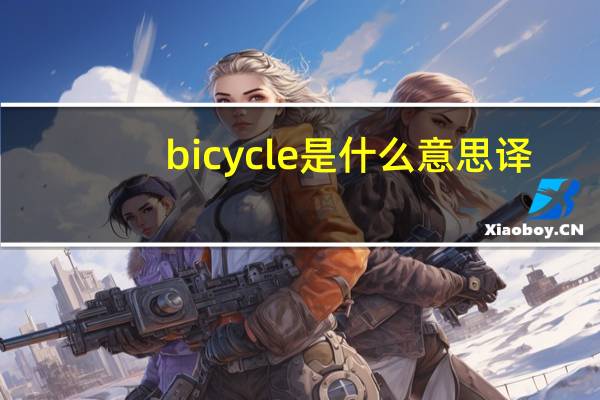 bicycle是什么意思译