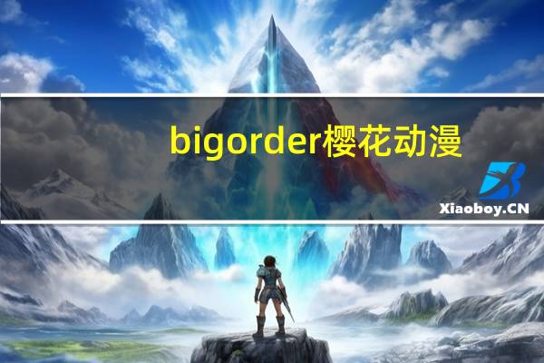 big order樱花动漫(big order)