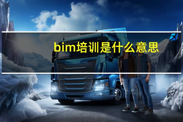bim培训是什么意思