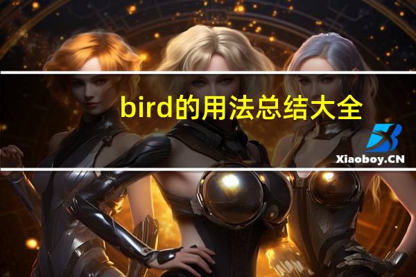 bird的用法总结大全