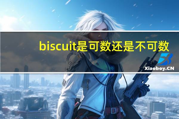 biscuit是可数还是不可数