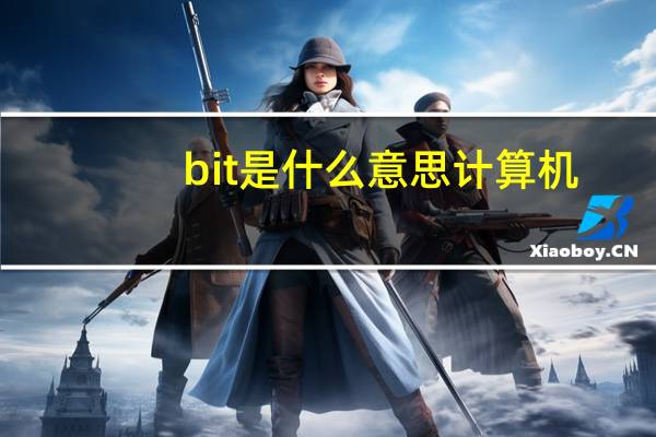 bit是什么意思计算机