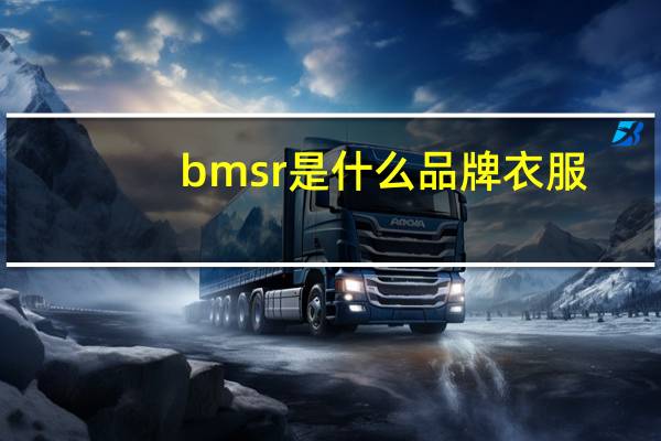 bmsr是什么品牌衣服
