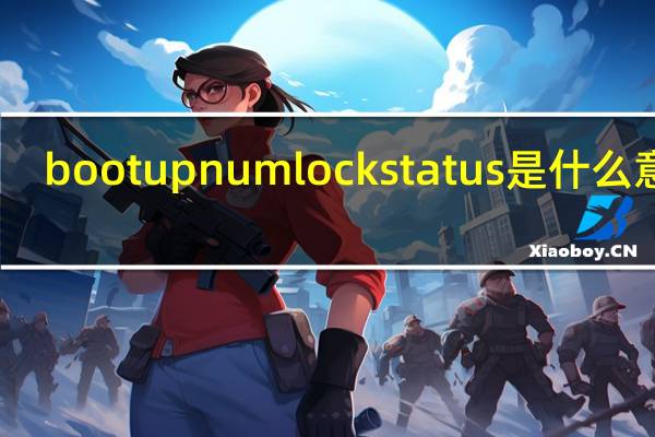boot up numlock status是什么意思
