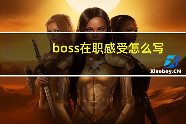 boss在职感受怎么写