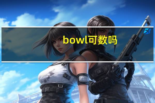 bowl可数吗