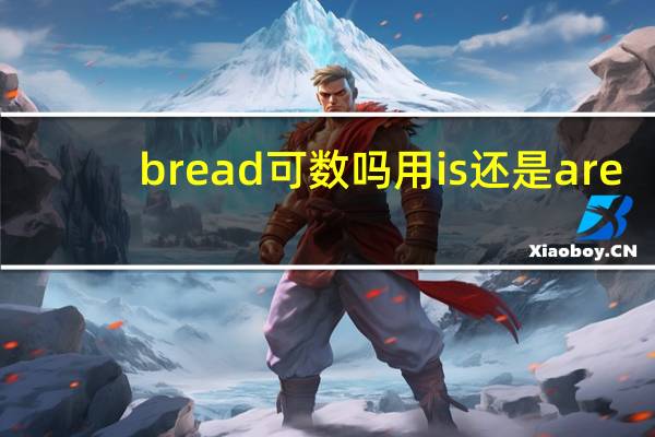bread可数吗用is还是are