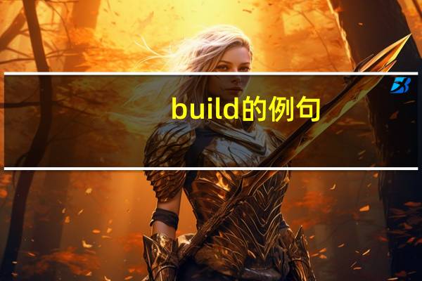 build的例句
