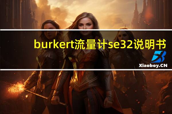 burkert流量计se32说明书（burkert流量计）