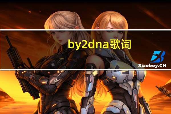 by2 dna歌词（by2 dna）