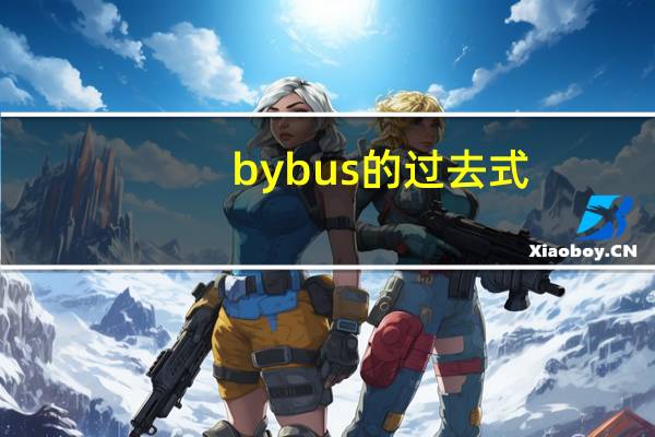 by bus的过去式