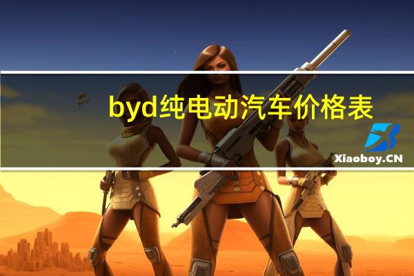byd纯电动汽车价格表