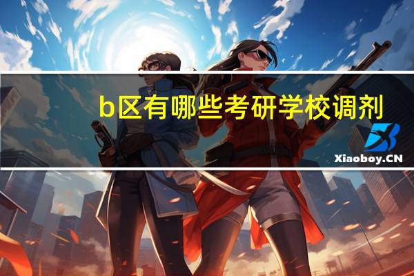 b区有哪些考研学校调剂