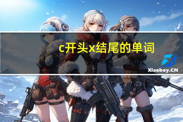 c开头x结尾的单词