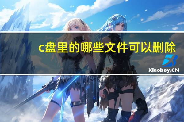 c盘里的哪些文件可以删除（c盘里的哪些文件可以删除）
