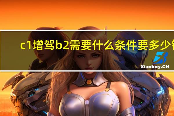 c1增驾b2需要什么条件要多少钱